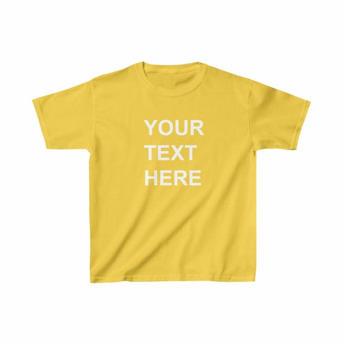 Personalized Kids Tee Shirt, Custom Kids Tee Shirt, With Your Own Text