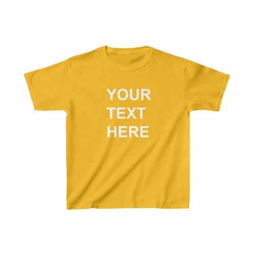 Personalized Kids Tee Shirt, Custom Kids Tee Shirt, With Your Own Text