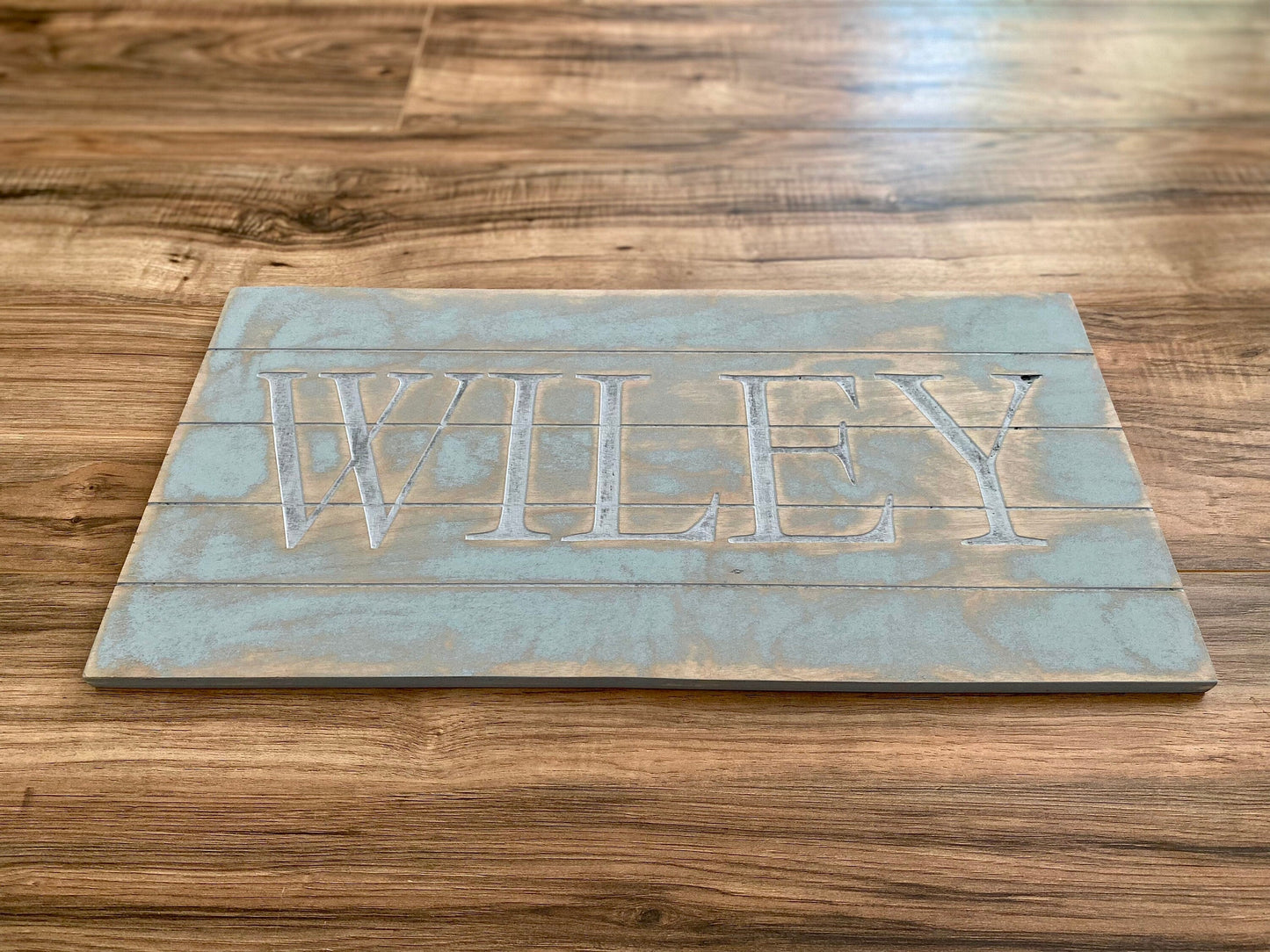 Custom Engraved Wooden Family Name Sign