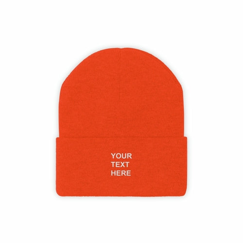 Personalized Knit Beanie, Custom Knit Beanie, With Your Own Text,