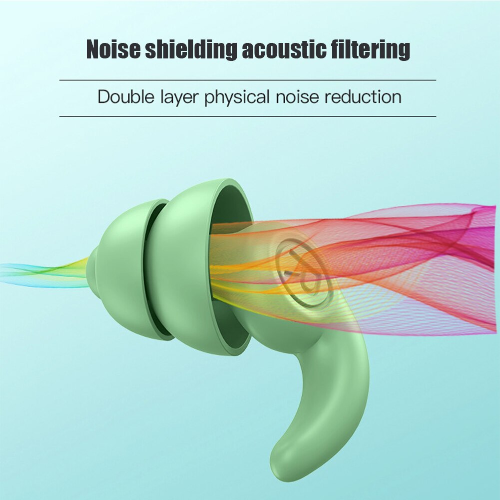 Anti Noise Silicone Earplugs Waterproof Swimming Ear Plugs For