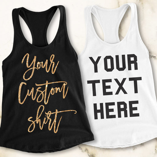 CUSTOM TANK TOP Pick Style & Print Color