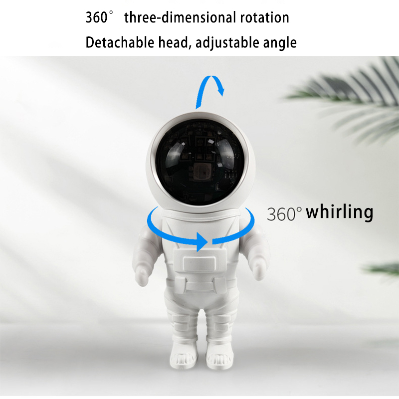 Rechargeable  Astronaut LED Sunset Projection Lamp with Base