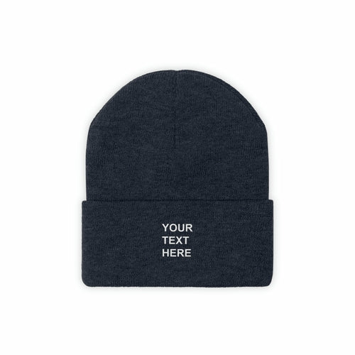 Personalized Knit Beanie, Custom Knit Beanie, With Your Own Text,