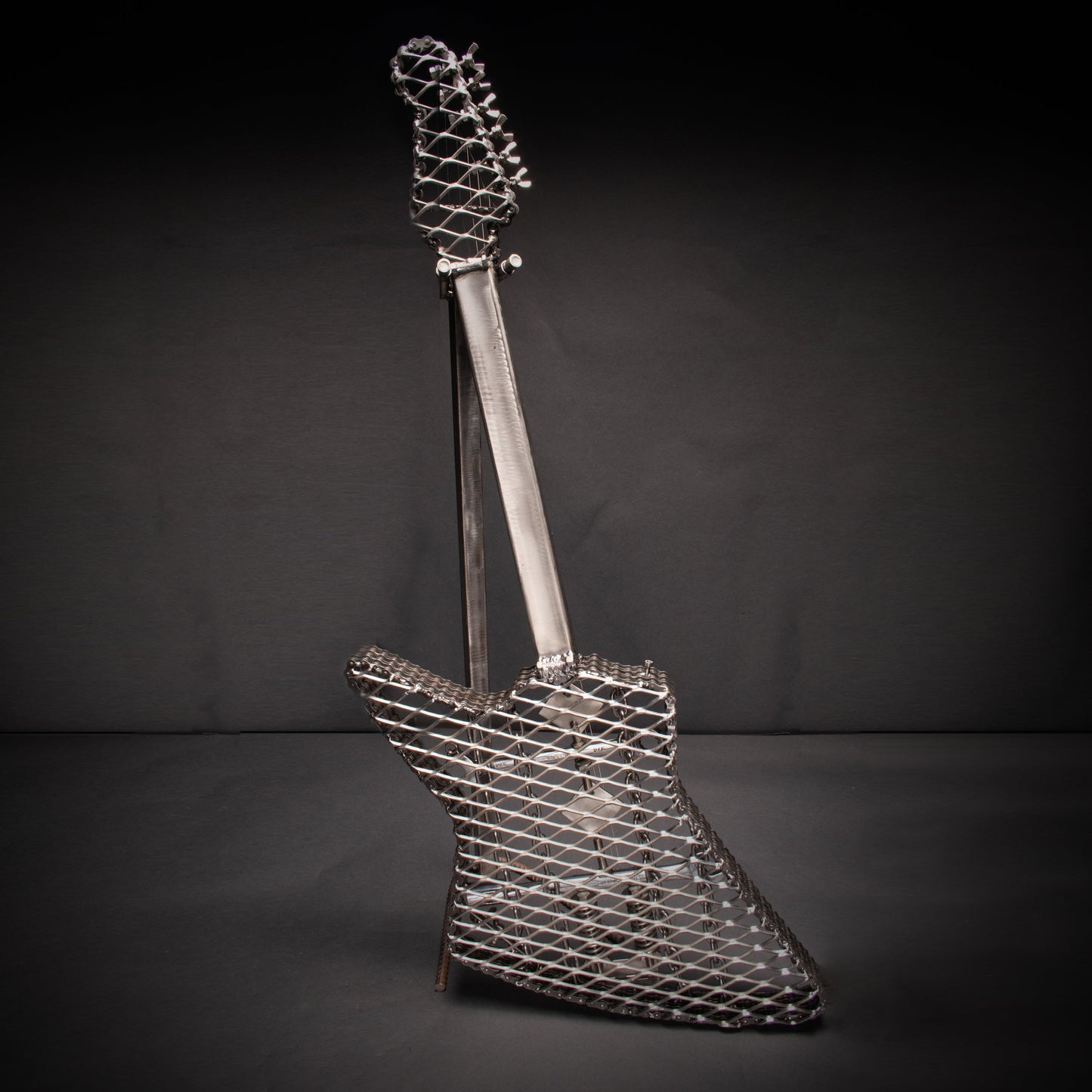 "The Adventurer" Metal Electric Style Guitar Sculpture Heavy Metal