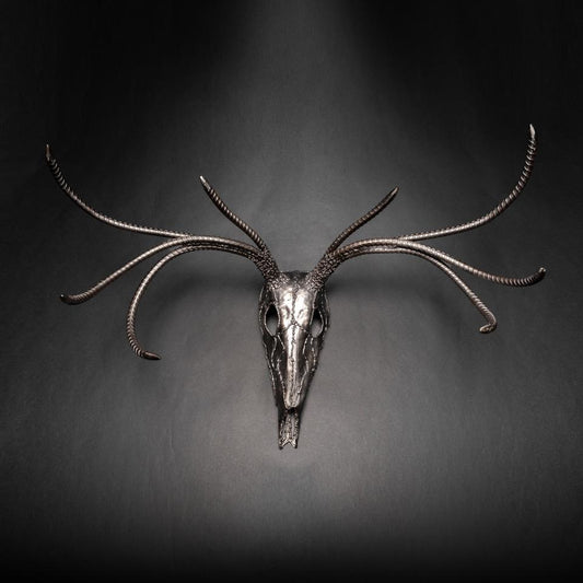 "The End" European Deer Mount Eight Point Buck Skull Sculpture Heavy